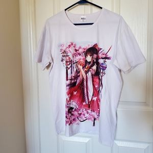 Anime print tee shirt